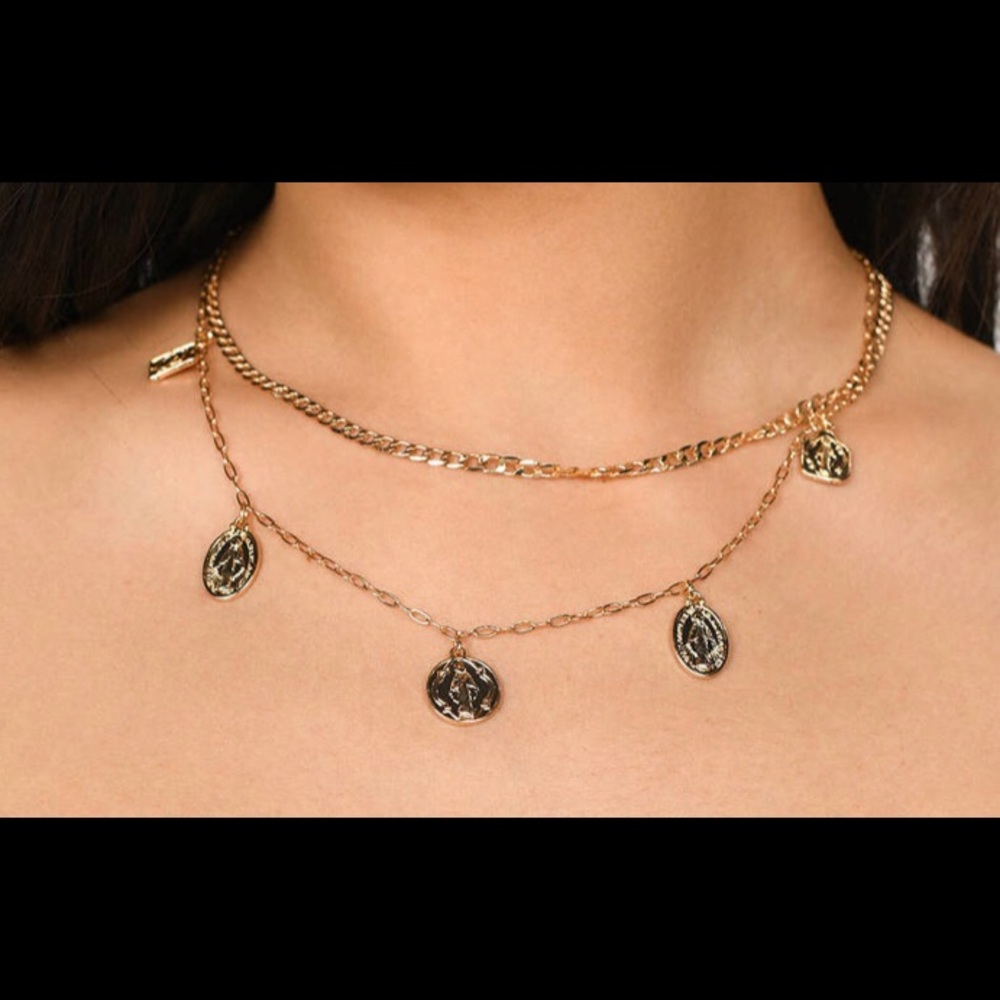 Gold Layered Coin Necklace